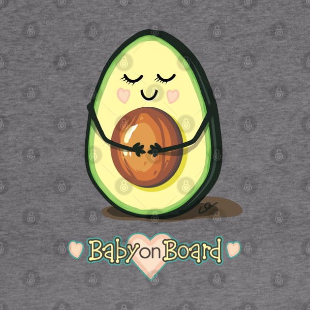 Baby on Board Avocado Mama by ElephantShoe